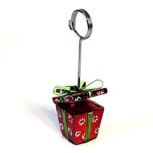 Picture Photo Place Card Holder Christmas Present Décor